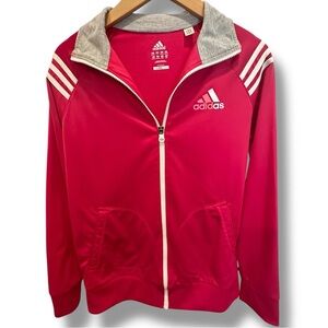 Adidas Women’s ClimaLite Pink Zip-Up Jacket Size Medium